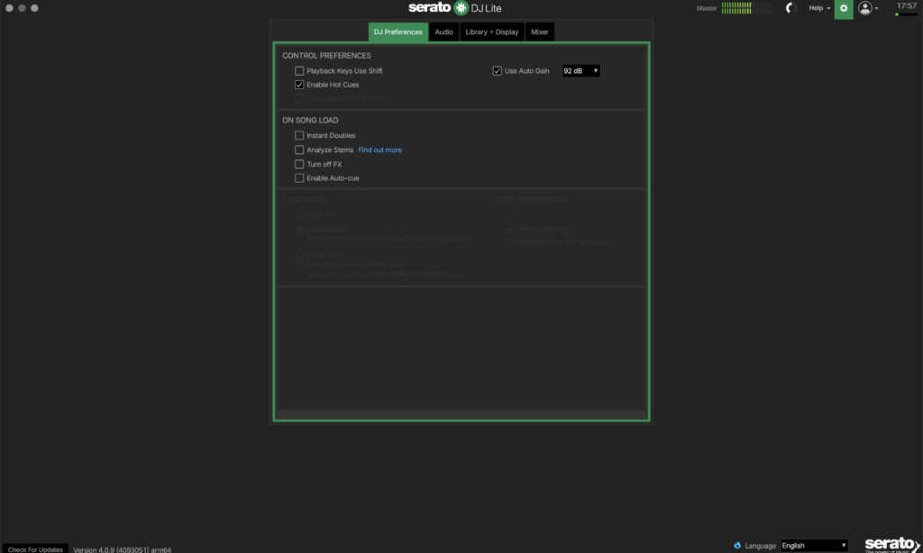 Autogain Serato