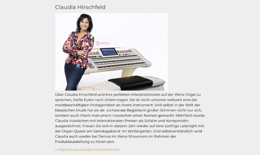 Claudia Hirscheld auf dem Tastenfestival (Bildquelle: Tastenfestival)