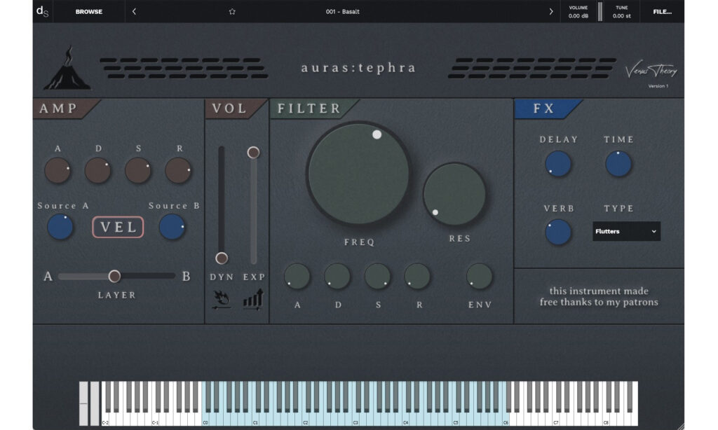 Das neutrale Interface von Tephra nimmt optisch keinen Bezug auf die originale Hardware.