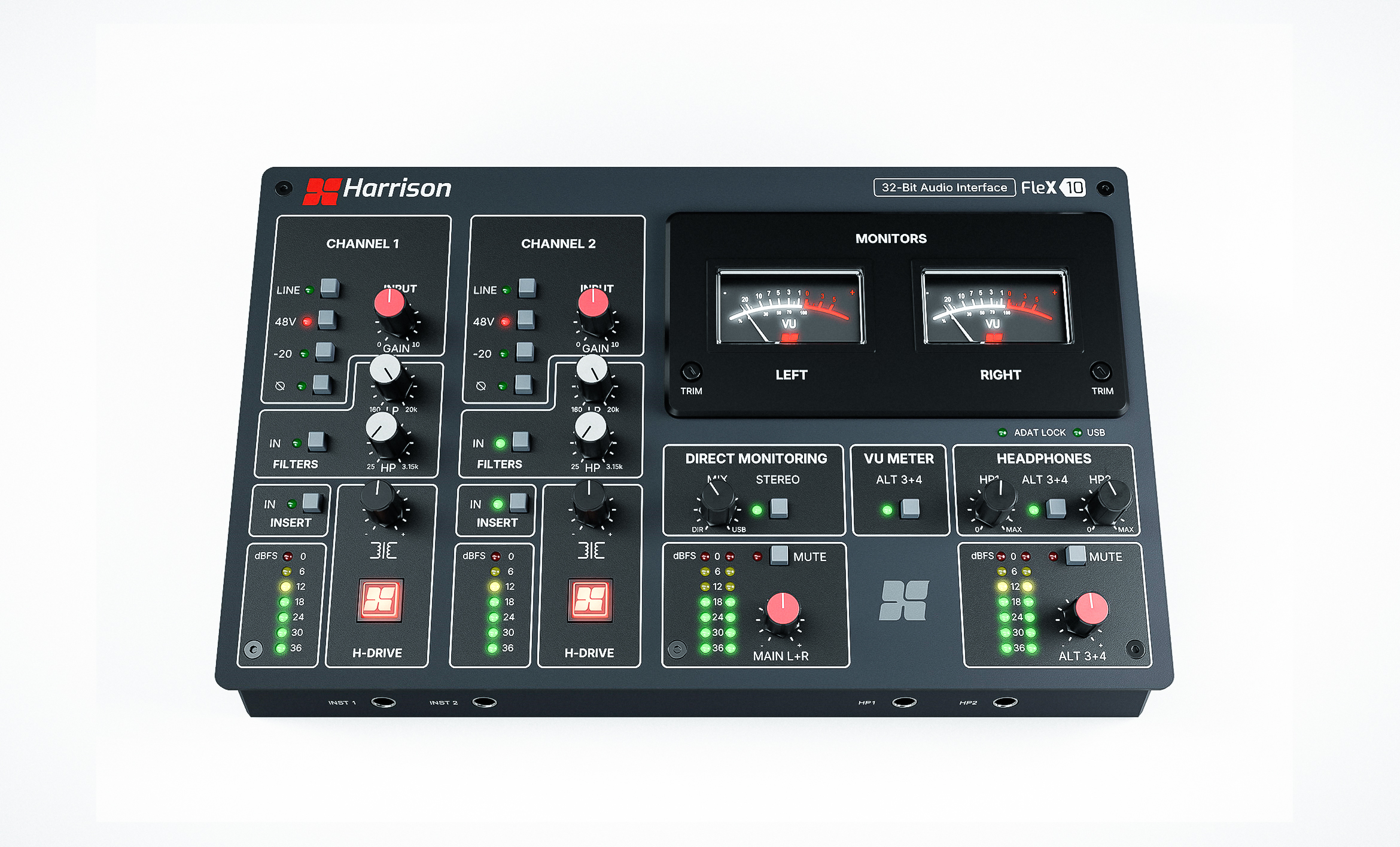 Harrison Audio Flex-10: Desktop-Interface mit 70s Feel Artikelbild