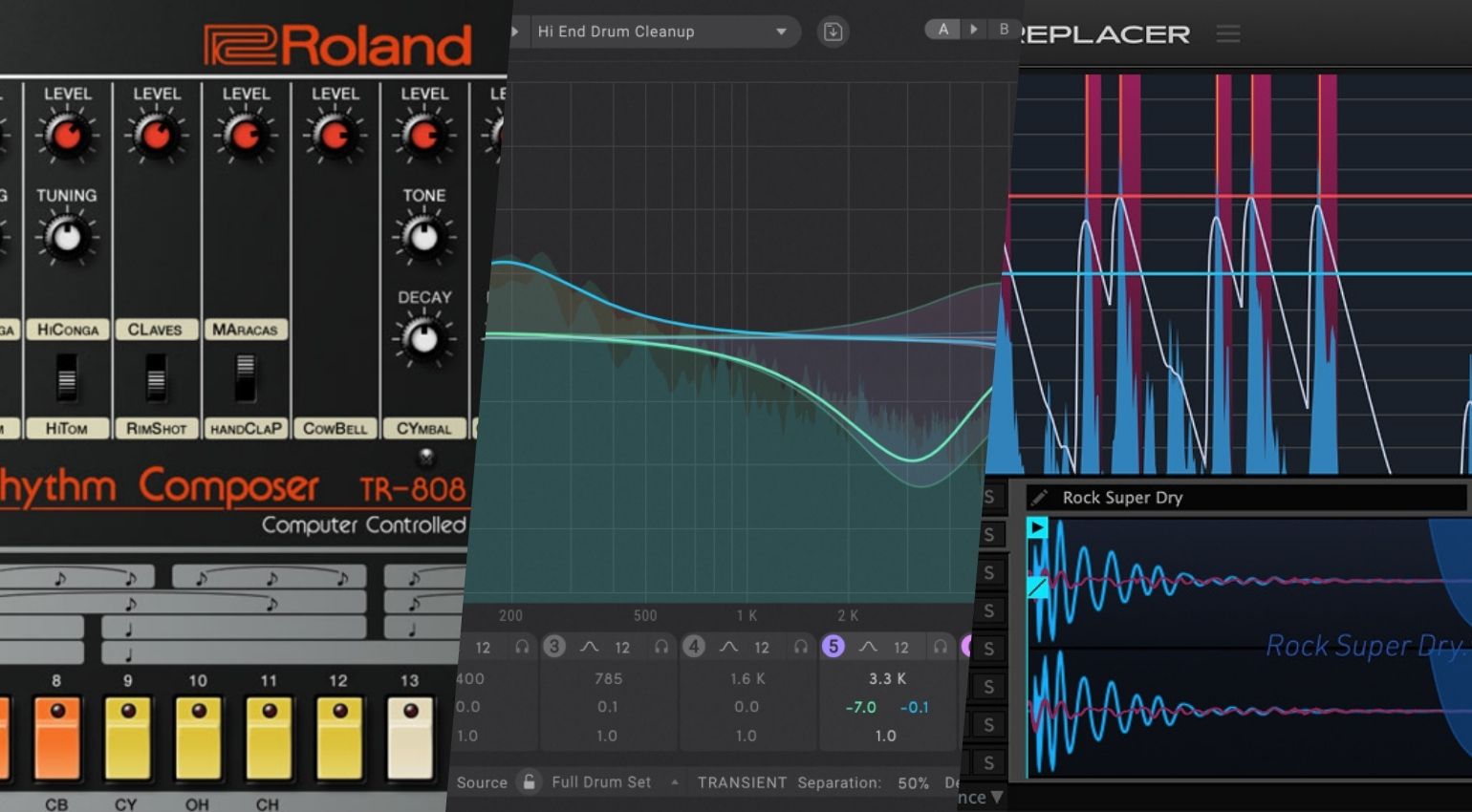 Roland Cloud TR-808, Eventide SplitEQ, UVI Drum Replacer: 3 starke Plugin-Deals für fette Beats, EQ und intelligentes Drum-Triggering