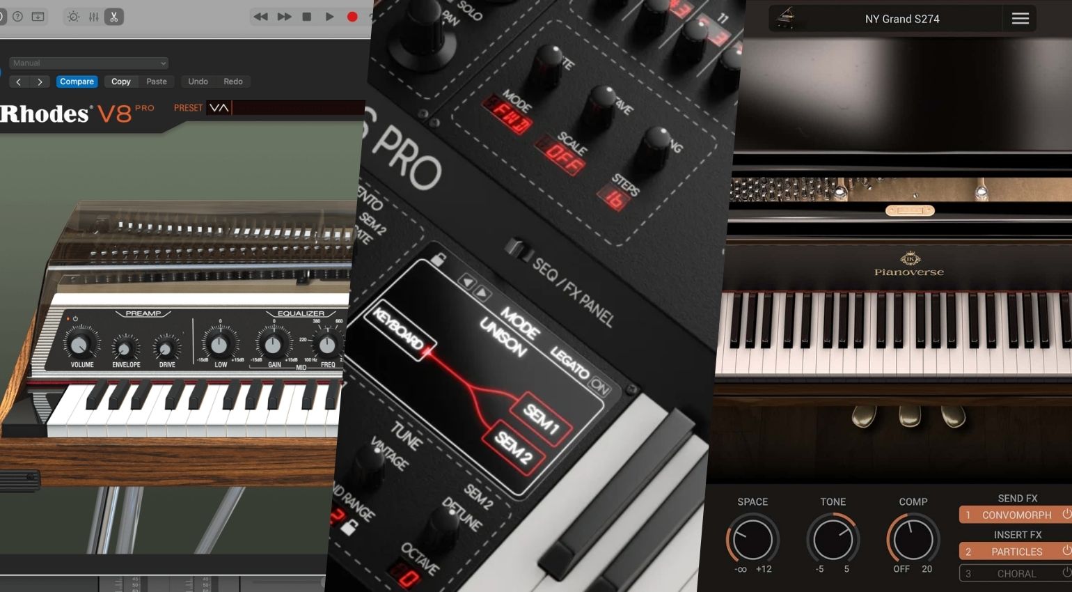 Rhodes V8 Pro, GForce Oberheim TVS Pro, IK Multimedia Pianoverse MAX: 3 starke Plugin-Deals für E-Piano, Duophon-Synthesizer und Konzertflügel