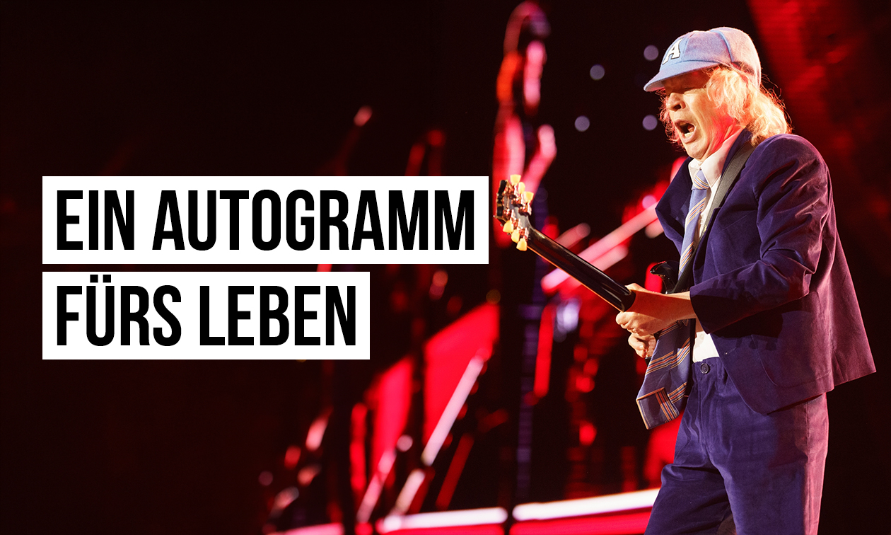 AC/DC: Angus Young unterscheidet nicht zwischen Baby und Autogrammkarte Artikelbild