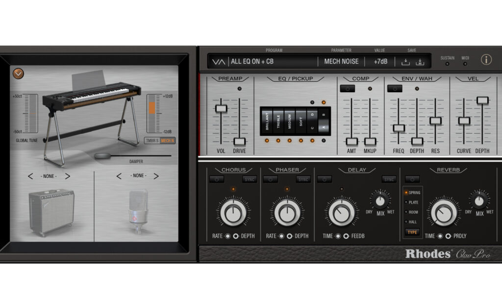 Rhodes Clav Pro: Test.