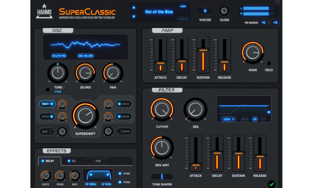 Hahmo DSP SuperClassic: GUI.