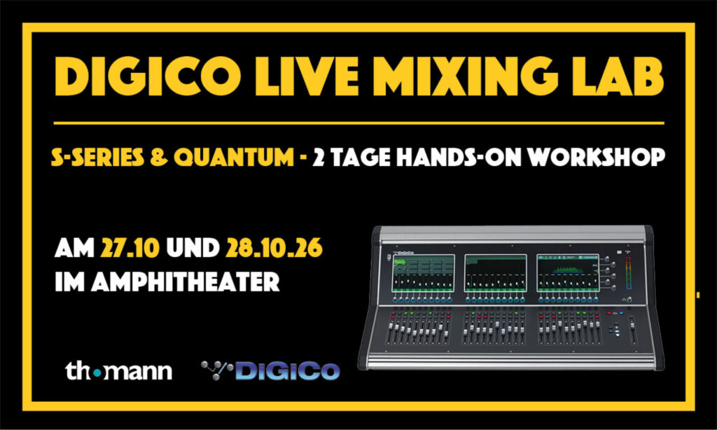 DiGiCo Live Mixing Lab: S-Series & Quantum bei Thomann