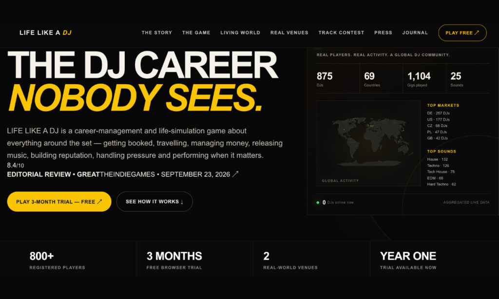 Life Like A DJ Website (Bildquelle: Life Like A DJ )