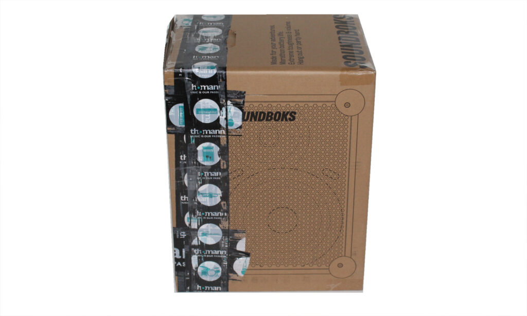 Der Karton der Soundboks Rider