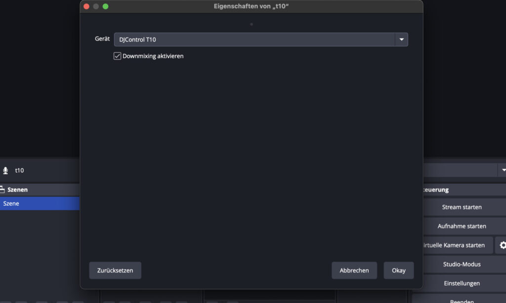 ... lässt sich USB2 für Streaming nutzen - hier mit OBS als Streaming-Plattform.