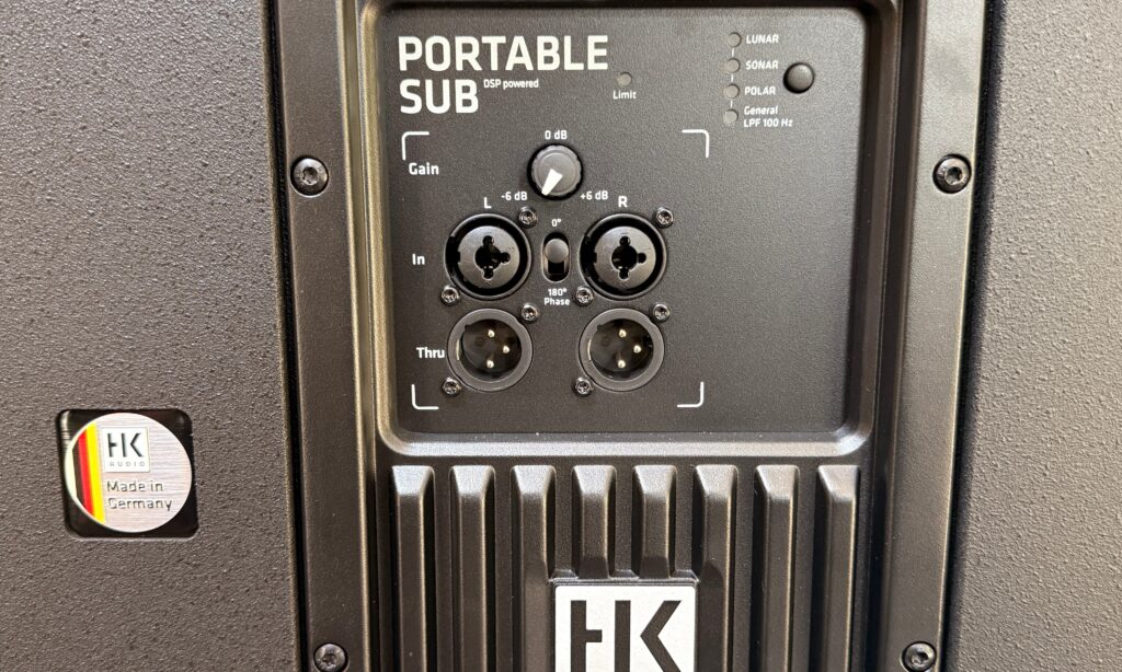 Das Amp-Modul des HK Audio Portable Sub 118 A