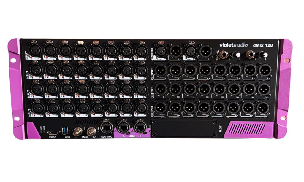 Der Violet Audio dMix 128 im Test – ein Rackmixer mit KI-Anschluss