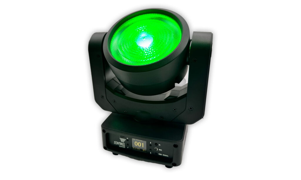 Auch ferngesteuert lassen sich alle Funktionen des Chauvet DJ Sentinel Wash Q120 regeln.