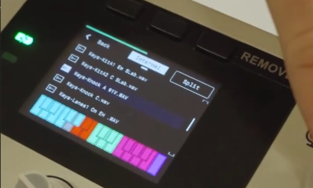 Sample Key Screen (Bildquelle: Akai auf Instagram)