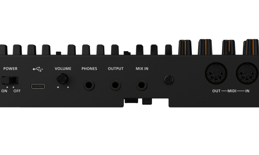 Roland Jupiter-08: Rückseite.