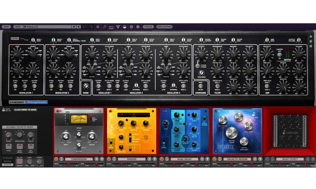Cherry Audio Pentaphonic: Effekte.