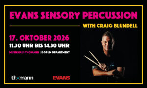 Thomann veranstaltet Evans Workshop mit Craig Blundell Artikelbild