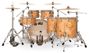 DW stellt Design Series Exotic Mapa Burl Drumkit vor Artikelbild