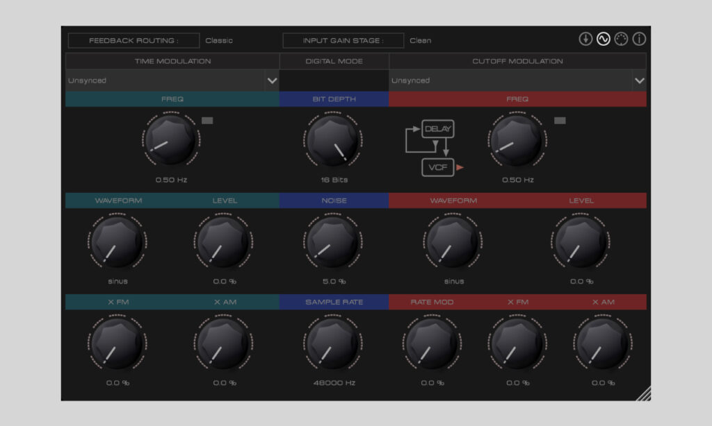 Xen FX Lab Modulationsmatrix ist schon Teil des Zen Delay Virtual (Bildquelle: Liquid Sky D-vices )
