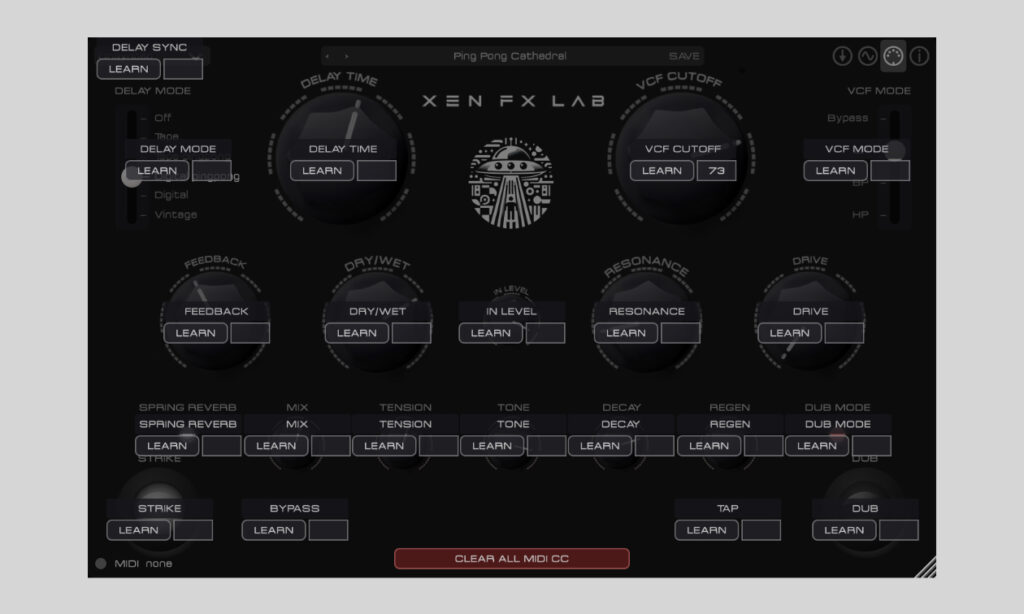  Xen FX Lab MIDI-CC Zuweisung (Bildquelle: Liquid Sky D-vices )