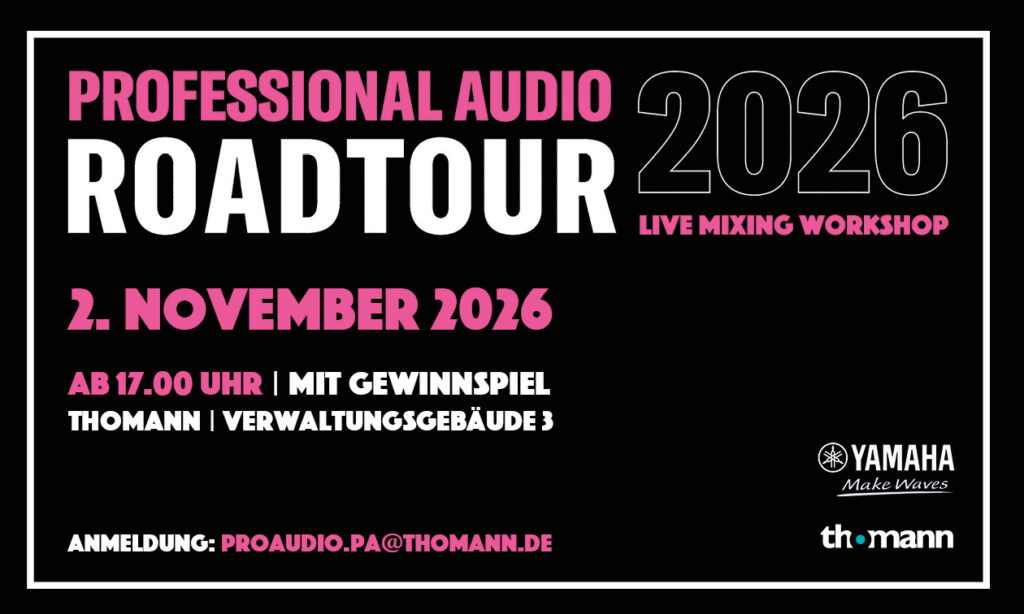 Yamaha Pro AudioLive Mixing Workshop am 2.11 bei Thomann