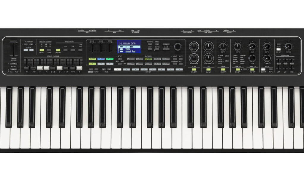 Yamaha CK76 Bedienelemente (Bildquelle: Yamaha)