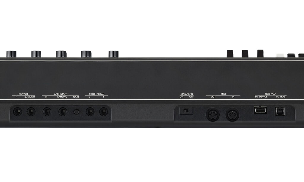 Yamaha CK76 Anschlüsse (Bildquelle: Yamaha)