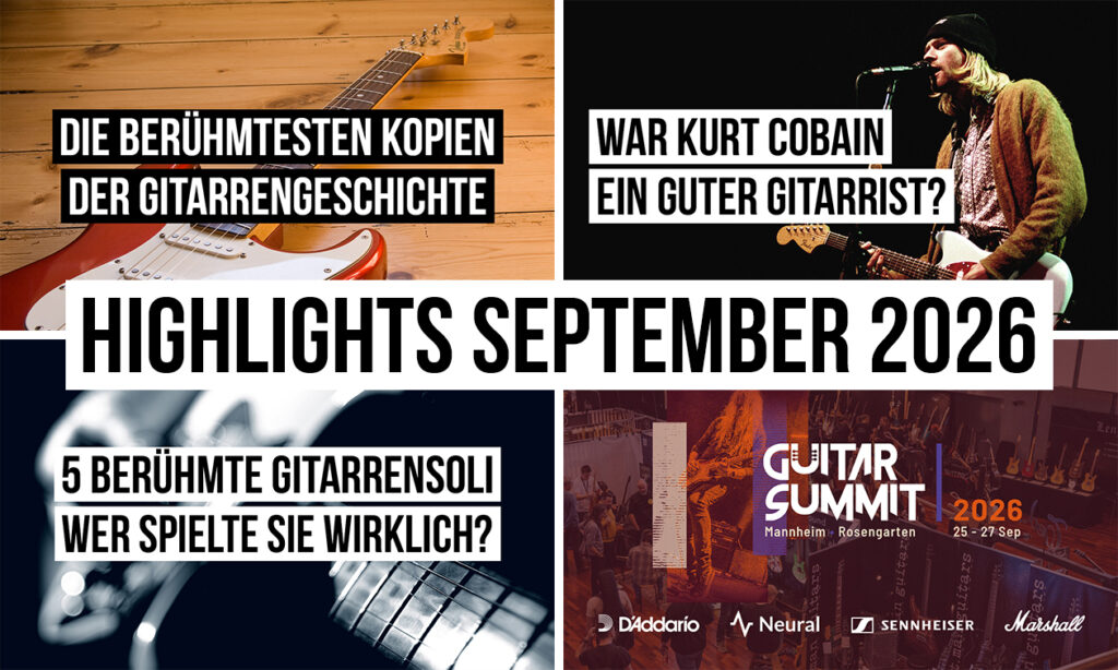 Highlights bonedo-Gitarrenredaktion September 2026
