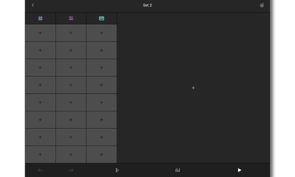 Leeres Projekt in Ableton Note