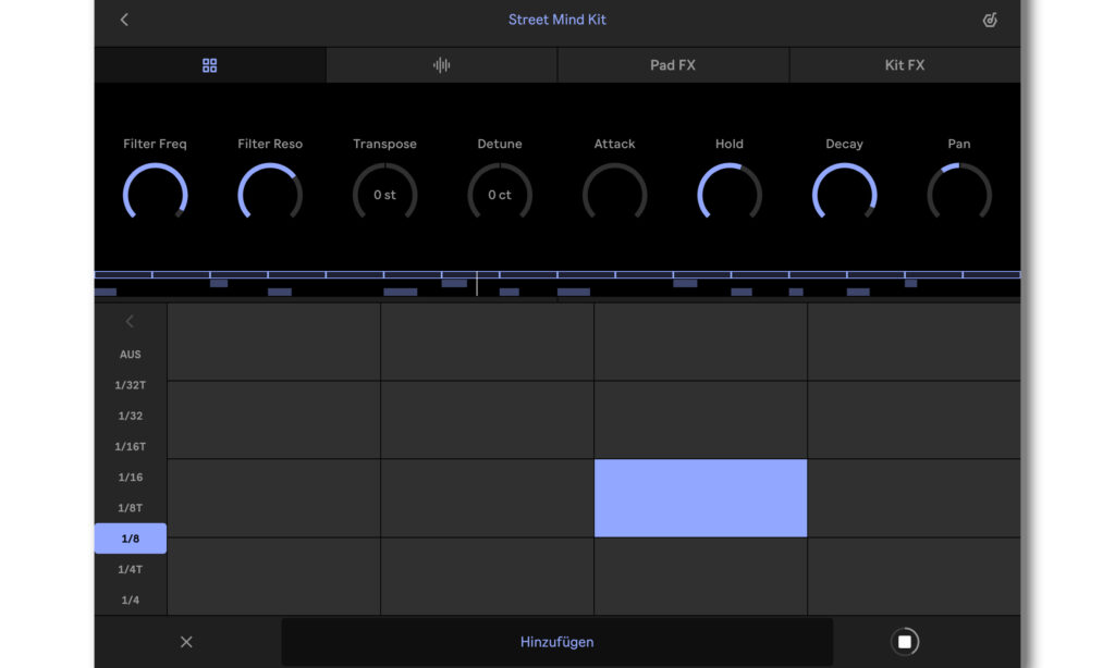 Note-Repeat-Funktion in Ableton Note