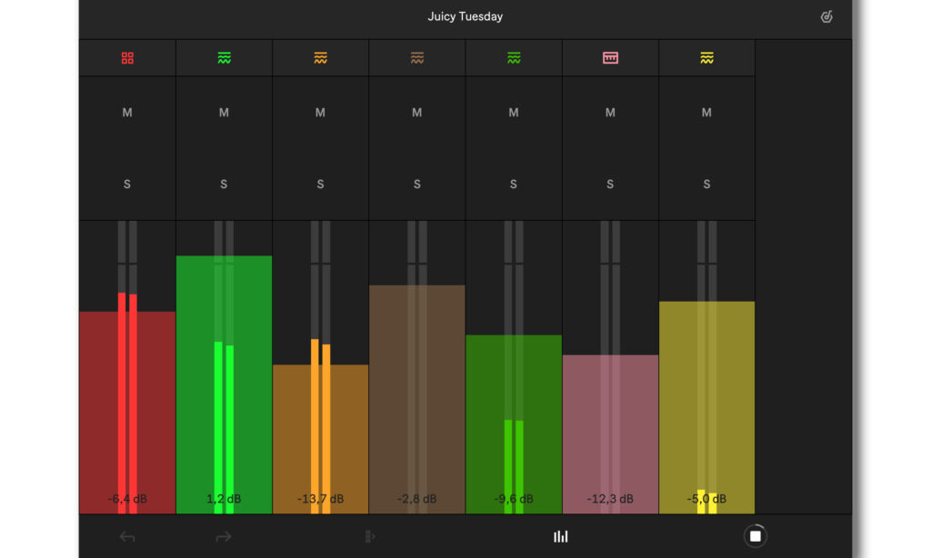 Mixing-Umgebung in Ableton Note