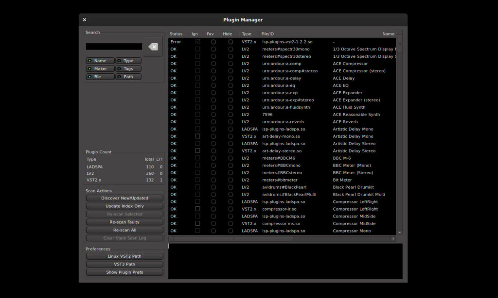 Harrison Mixbus 8 Plugin-Manager