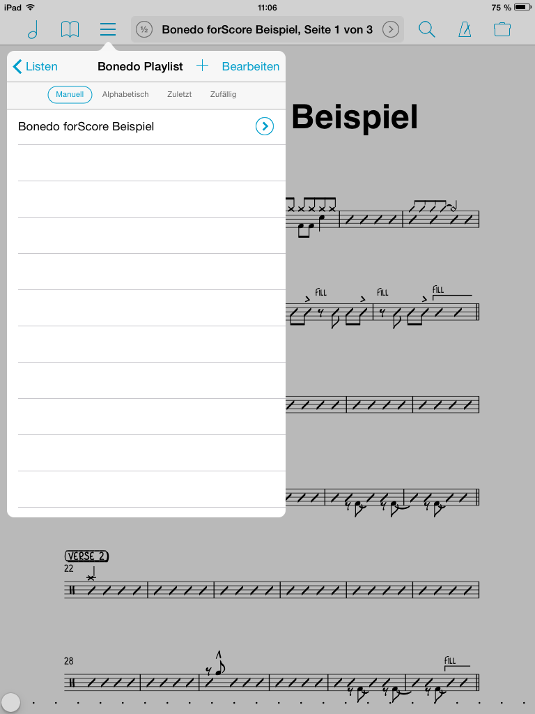 …Playlisten für einzelne Konzerte und Bands erstellen, ...