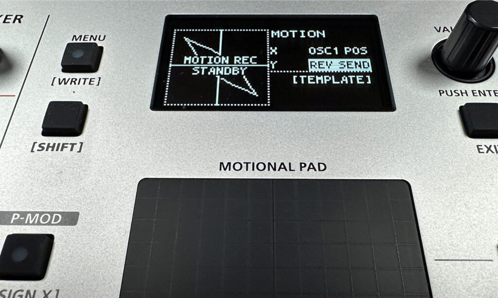 Roland GAIA 2: Motional Pad.