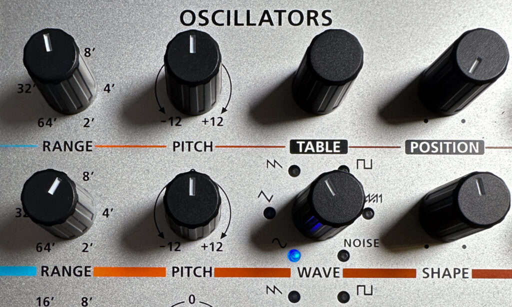 Roland GAIA 2: Wavetable-Oszillator.