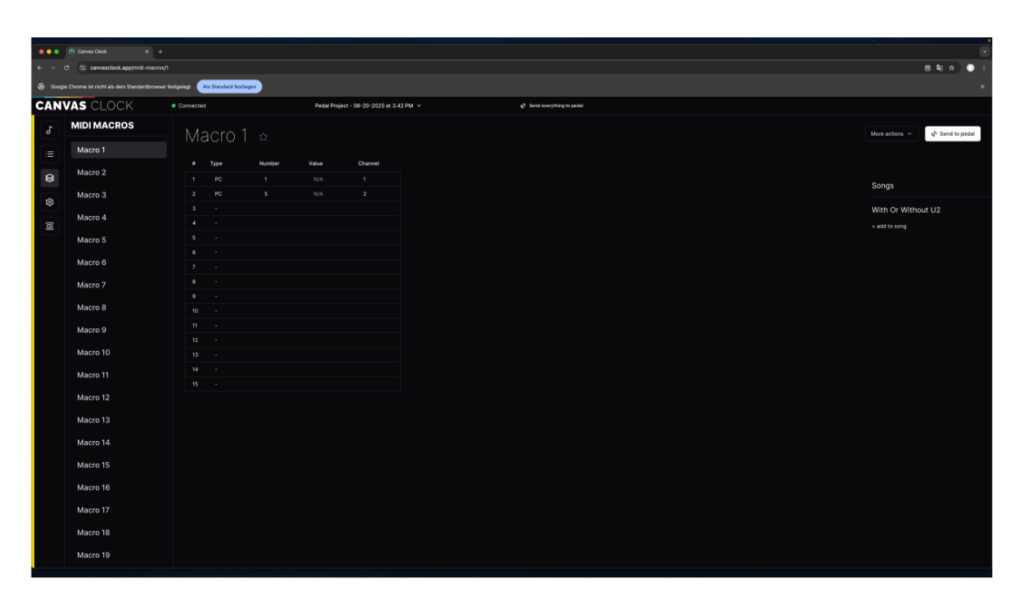 Walrus Audio Canvas Clock Editor
