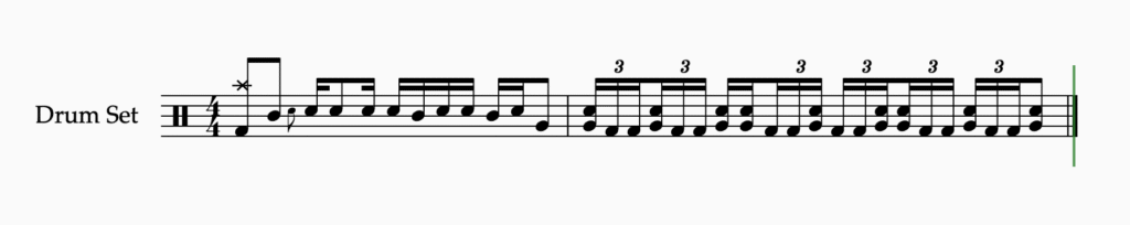 Fill-in vor Gitarrensolo