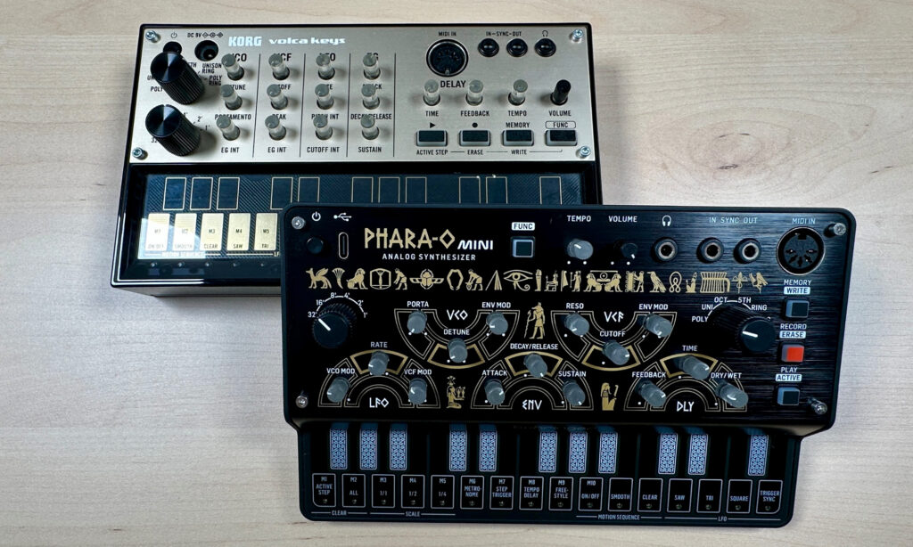Behringer Phara-O Mini: Korg Volca Keys.