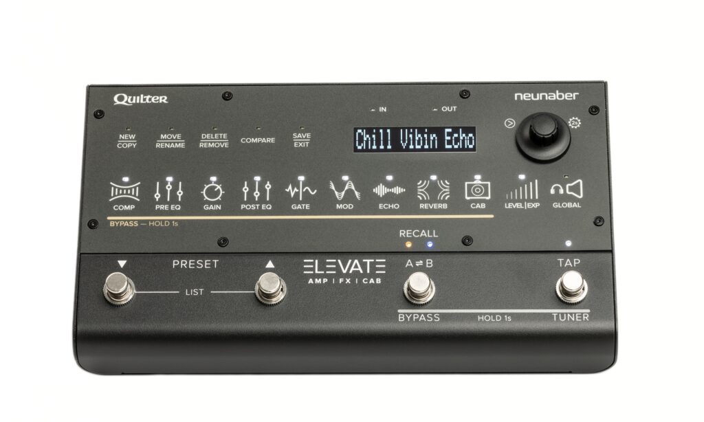 Der Quilter Elevate überzeugt mit hervorragender Verarbeitung und durchdachtem Amp-Modeling, das sehr gute Sounds liefert.