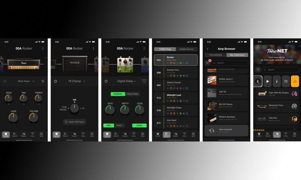Der Blick in die TONEX Control App. (Bildquelle: IK Multimedia)