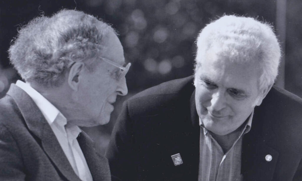 Bob Moog: Moog mit Leon Theremin.