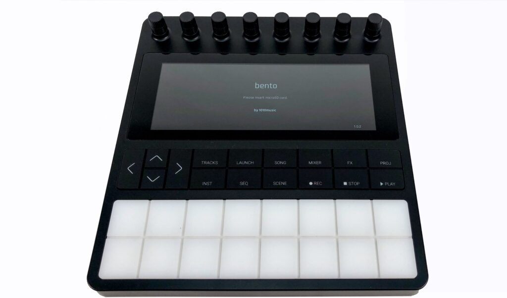 Los ging der Test der 1010music bento mit Version 1.0.2. Diese konnte noch enttäuschend wenig.