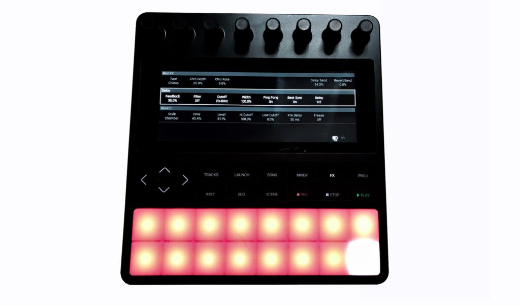 Bei der Effektsauswahl der 1010music bento ist noch viel Luft nach oben.