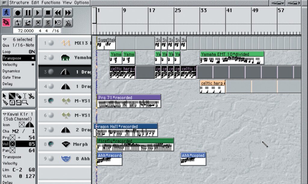 Frühe Version von Logic Audio (Credit: Sound on Sound/Emagic)
