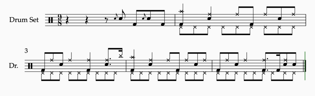 Pick-up & Groove nach zweiter Strophe