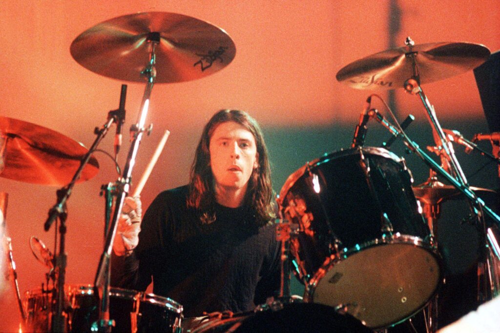 Dave Grohl with Nirvana