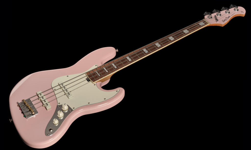 Harley Benton MV-4JB BassTheWorld Signature in Shell Pink
