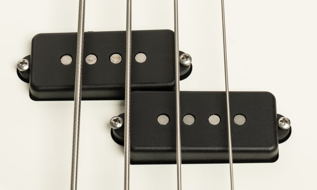 Der Split-Coil-Pickup, gefertigt vom deutschen Spezialisten Harry Häussel.