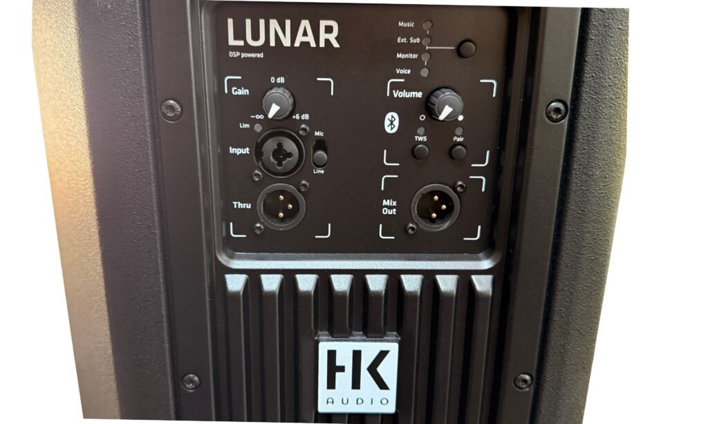 Alle Audio Ein- und Ausgänge der HK Audio LUNAR 112 XA